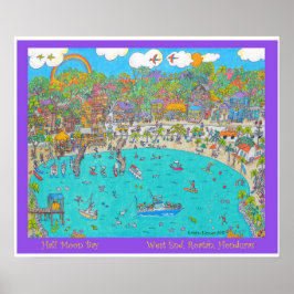 Halva Måne Bay, Roatan Poster