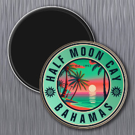 Halva Måne Cay Bahamas Retro Retro Souvenir 19560- Magnet
