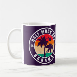 Halva Måne Cay Bahamas - Retro Vintage 80-talet Kaffemugg