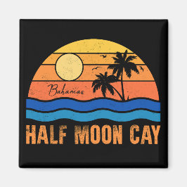Halva Måne Cay Bahamas - Retro Vintage 80-talet So Magnet