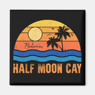 Halva Måne Cay Bahamas - Retro Vintage 80-talet So Magnet