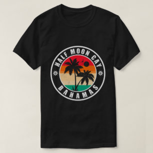 Halva Måne Cay Bahamas - Retro Vintage 80-talet T Shirt