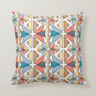 Halva Måne i korall och kalk Kudde