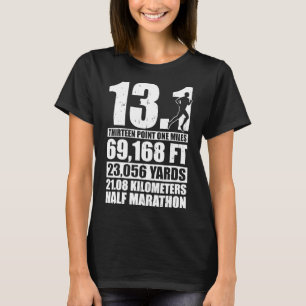 Halva Marathon 13,1 Miles Running Springer T Shirt