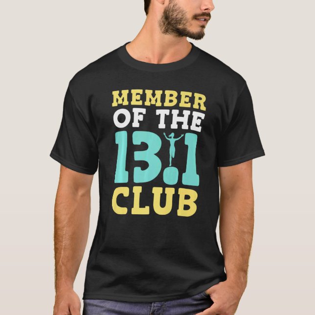 Halva Marathon som kör 13 1-Springers slutbehandla T Shirt (Framsida)