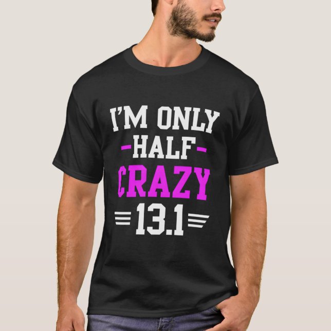 Halva maraton Crazy-Springer 131 miljoner T Shirt (Framsida)