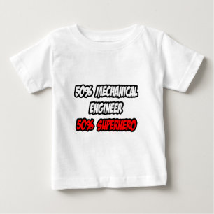 Halva Mekaniska Ingenjör..Halva superhjälten T-shirt