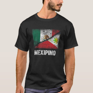 Halva mexikanska halva Filipino Flagga Mexiko Fili T Shirt
