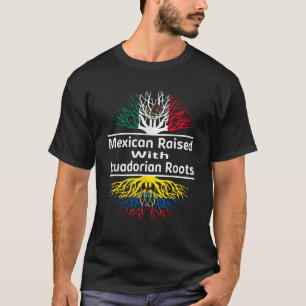 Halva mexikanska halvecuadorianska Mexiko Ecuador T Shirt