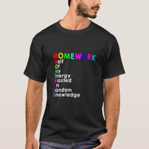 Halva min energi Slösat på slumpmässig kunskap T Shirt
