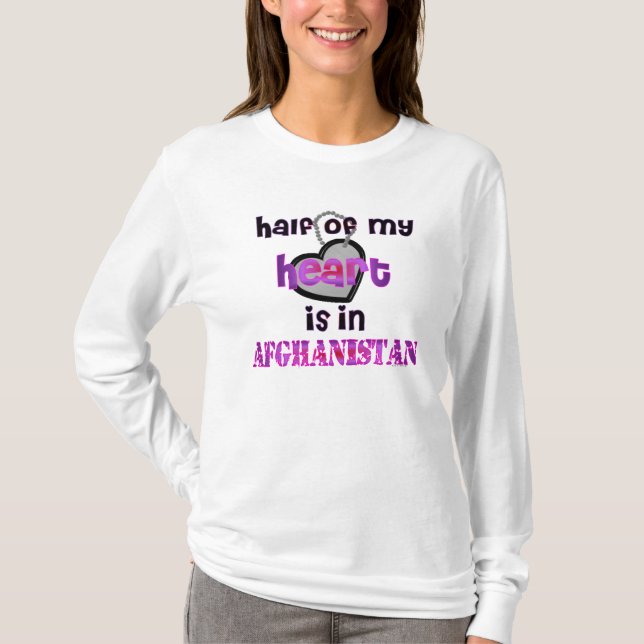 HALVA MIN HJÄRTA AFGHANISTAN T-SHIRT (Framsida)