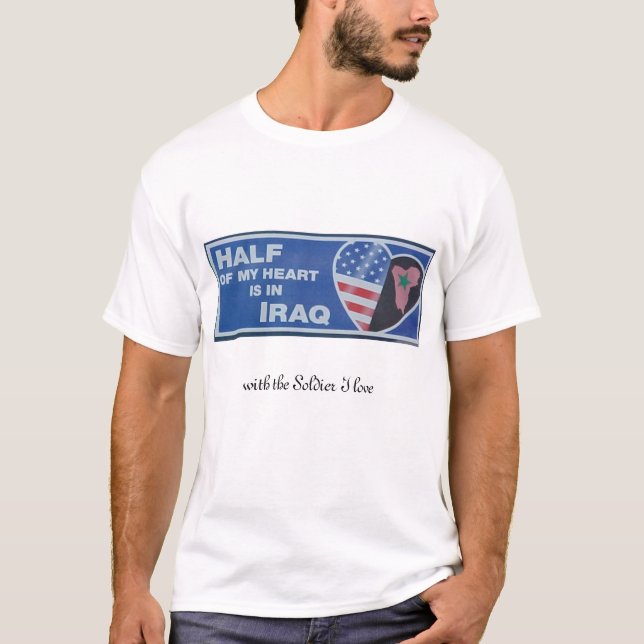 Halva min hjärta - soldat tee shirt (Framsida)