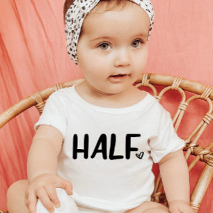 Halva minimalistiskt hjärta, halveringstid t shirt