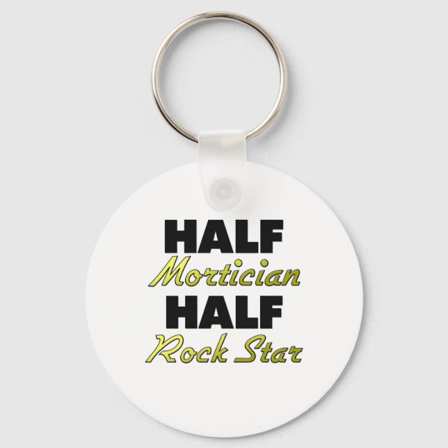 Halva mortiker halv Rockstjärna Nyckelring (Framsida)