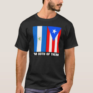 Halva Nicaraguan halv Puerto Rican DNA Nicaragua R T Shirt