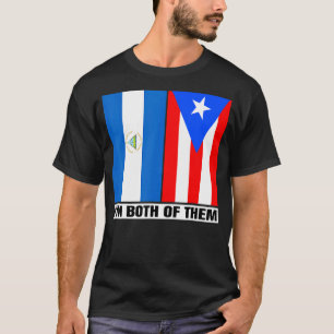 Halva Nicaraguan halv Puerto Rican DNA Nicaragua R T Shirt