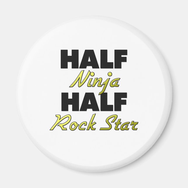 Halva Ninja Halva Rockstjärnan Magnet (Framsidan)
