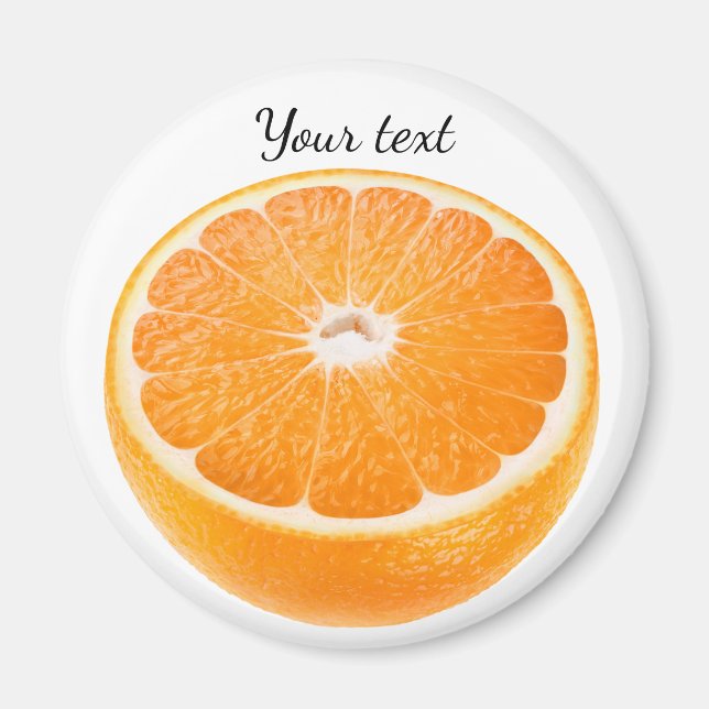 Halva orangen magnet (Framsidan)