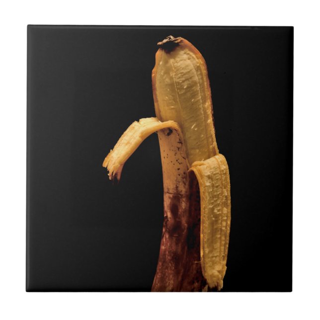 Halva Peeled Banana still Life Kakelplatta (Framsidan)