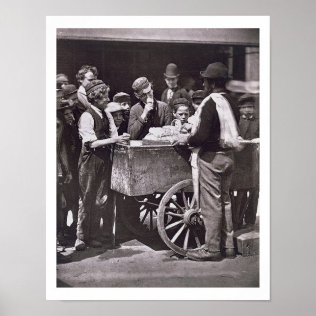 Halva Penny Ices, från 'Street Life in London', 18 Poster (Framsidan)