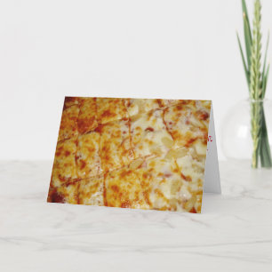 "Halva Pepperoni halv Hawaiian Pizza" födelsedagsk Kort