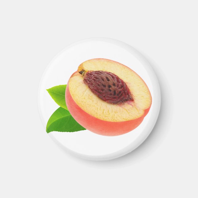 Halva persikor magnet (Framsidan)