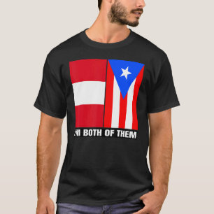 Halva peruanska halva Puerto Rican DNA Puerto Rico T Shirt