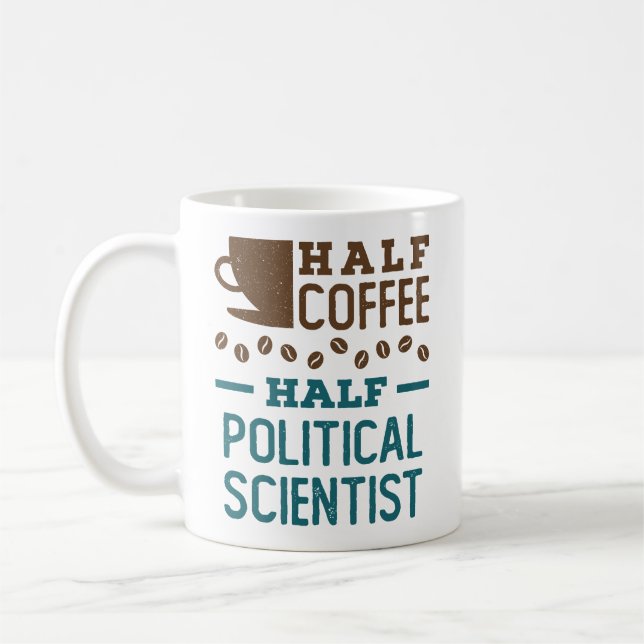 Halva politiska kaffeforskare kaffemugg (Vänster)