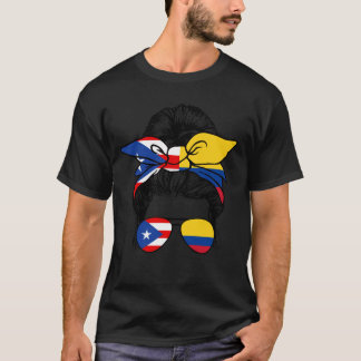 Halva Puerto Rican-Pridet Puerto Rico i halva Colo T Shirt