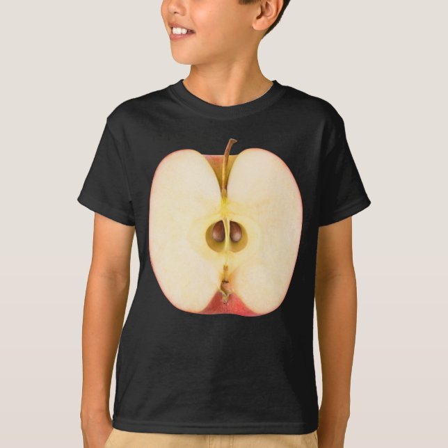 Halva rödäpple t shirt (Framsida)