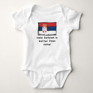 Halva serberna är bättre än ingen underlig serb t shirt