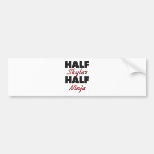 Halva Skylar halva Ninja Bildekal