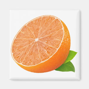 Halva tangerinet magnet