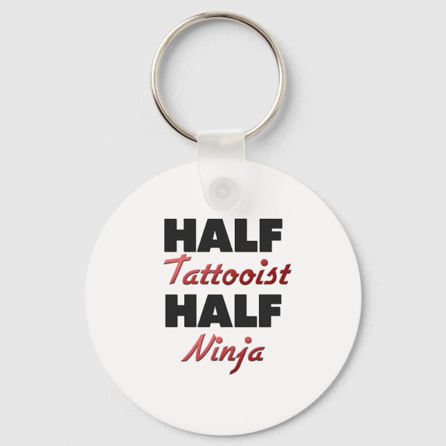 Halva Tattooist i halvan Ninja Nyckelring (Framsida)