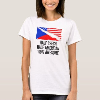Halva tjeckiska halva amerikanska Fantastisk T-shirt
