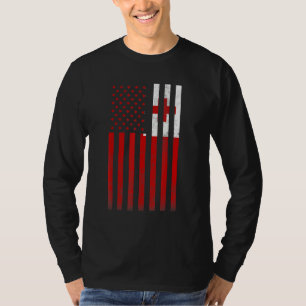 Halva Tongan Flagga Vintage American Inside Me USA T Shirt
