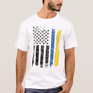 Halva ukrainska, halamerikanska, Ukraina, USA T Shirt