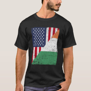 Halva USA flagga, Irland, Flagga, irländsk T Shirt