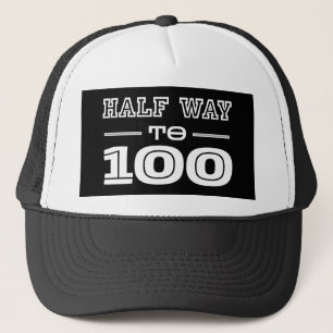 Halva Vägen 100 Roligt 50-årsdag Keps