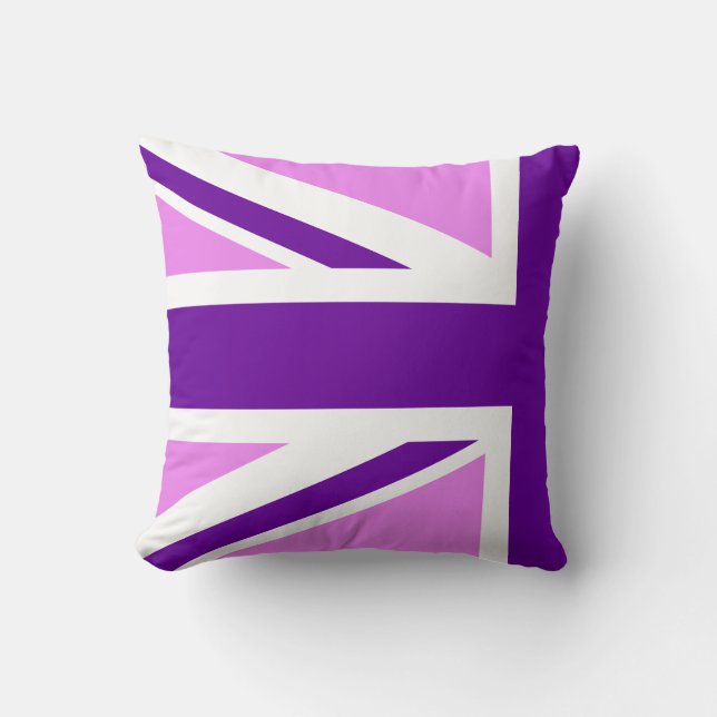 Halva Violet Lila Union Jack Kudde (Framsida)