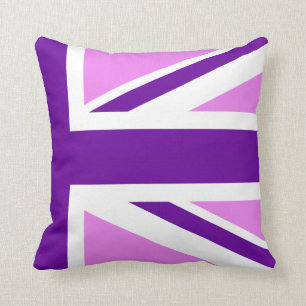 Halva Violet Lila Union Jack Kudde