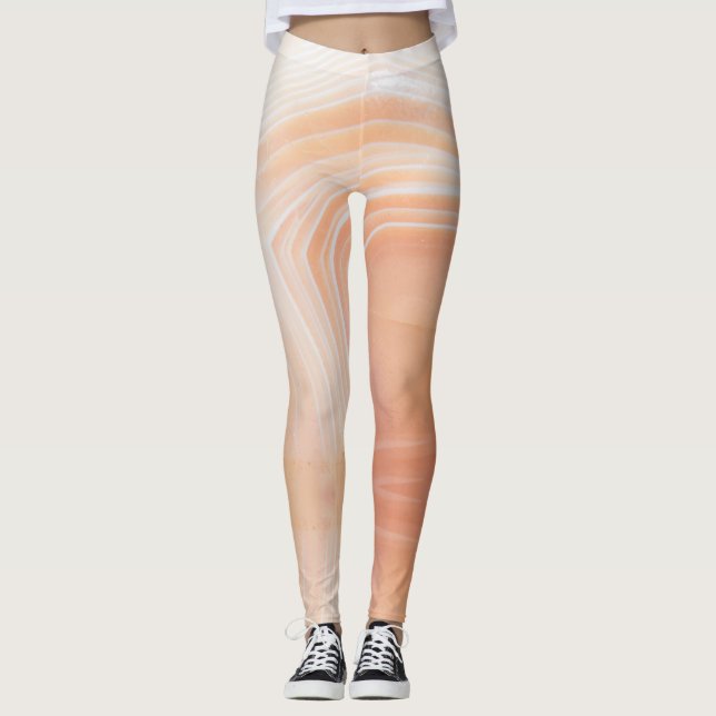 Halvädelsten stens textur struktur leggings (Framsida)