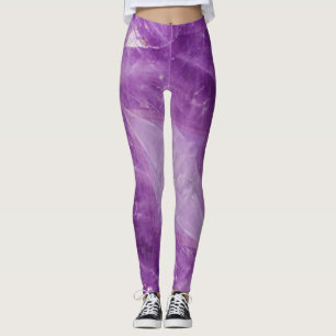 Halvädelsten stens texturstruktur leggings