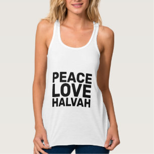 HALVAH T-Shirts Linne Med Racerback