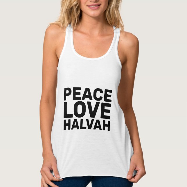 HALVAH T-Shirts Linne Med Racerback (Framsida)