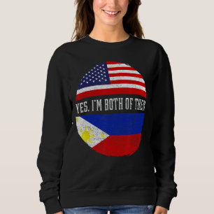 Halvamerikansk filippino USA flagga Filippinerna H T Shirt