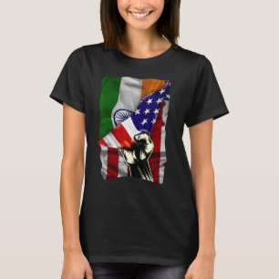 Halvamerikansk Flagga indisk ROOTS USA flagga Indi T Shirt