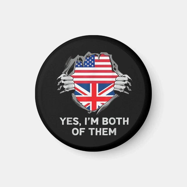 Halvamerikanska, brittiska, England, Manar W Magnet (Framsidan)