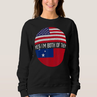 Halvamerikanskt halvsamoanskt familjarv i USA flag T Shirt