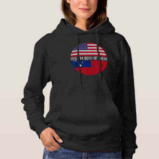 Halvamerikanskt halvsamoanskt familjarv i USA flag T Shirt